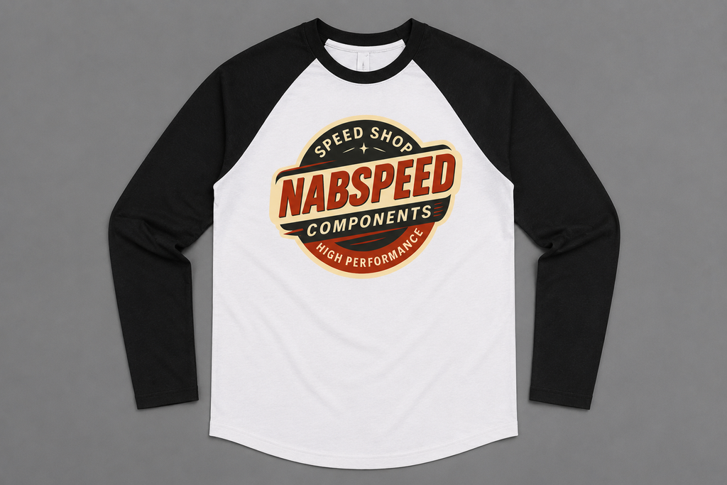 Nabspeed "Speedshop" long sleeve baseball tshirt