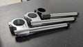50mm billet aluminium flat clip on handlebars "Brute style"