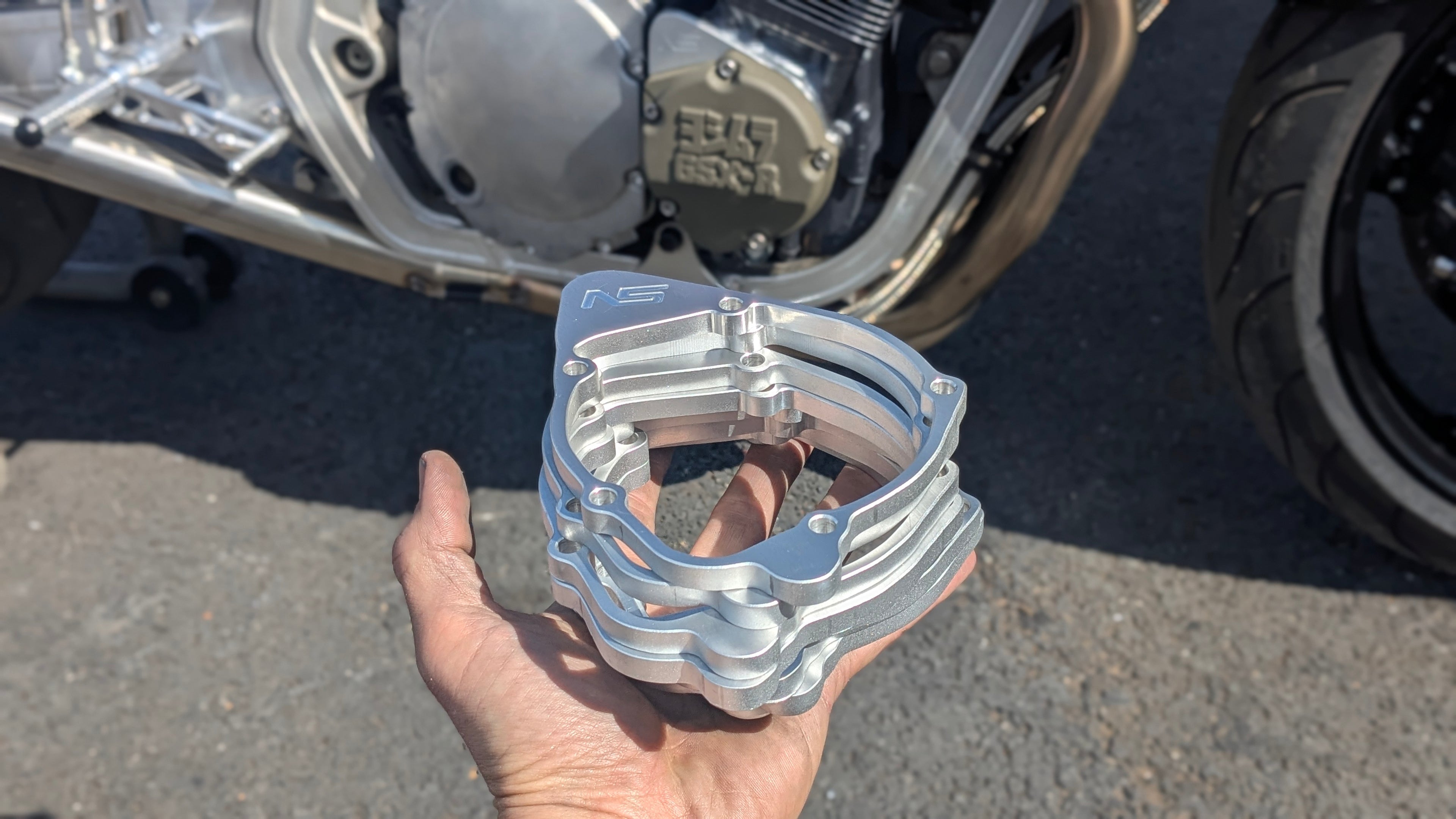 Yoshimura Ignition Cover Spacer kit for oil cooled Suzuki Motors